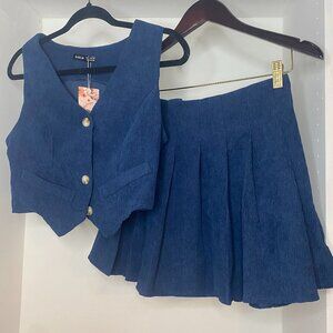 Vest and Skirt Set
